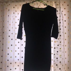 Black body-con dress